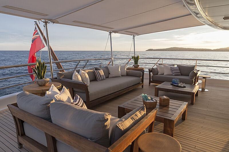 a boat on the water aboard SPIRIT Yacht for Charter