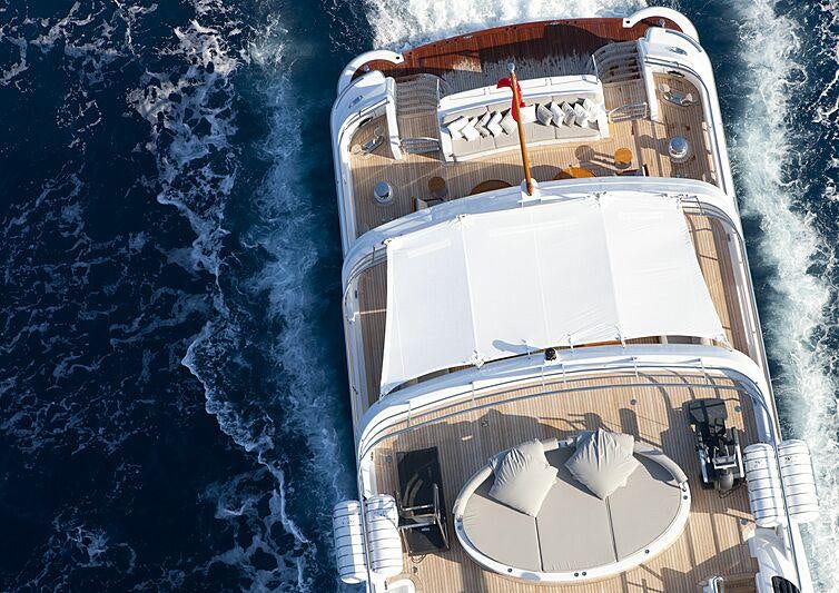 a satellite in space aboard SPIRIT Yacht for Charter