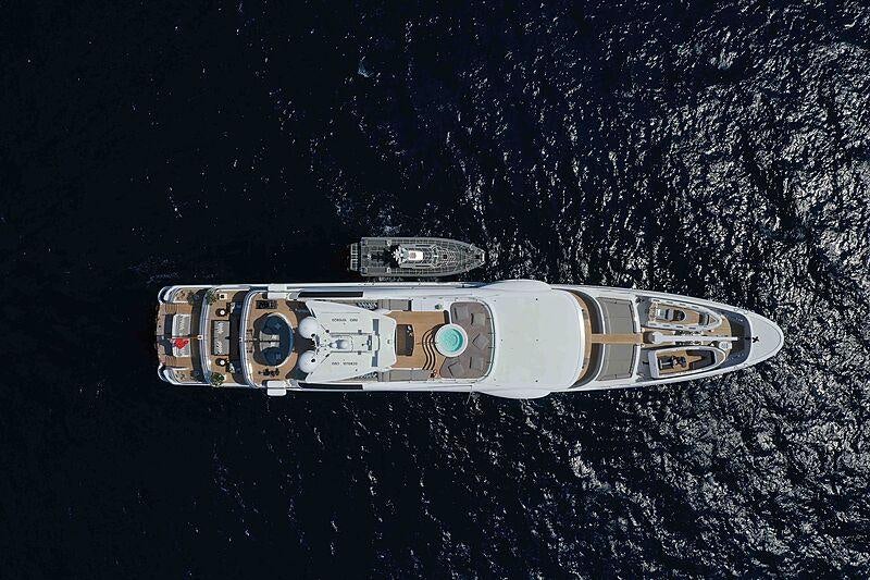 a gold and silver lighter aboard SPIRIT Yacht for Charter