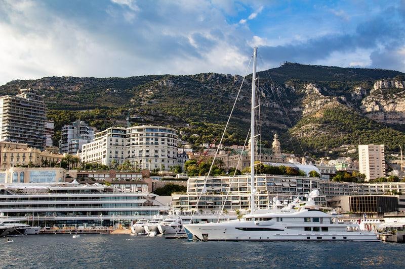a boat in the water aboard SPIRIT Yacht for Charter