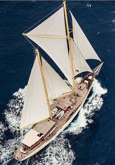 a boat on the water aboard CHRONOS Yacht for Charter