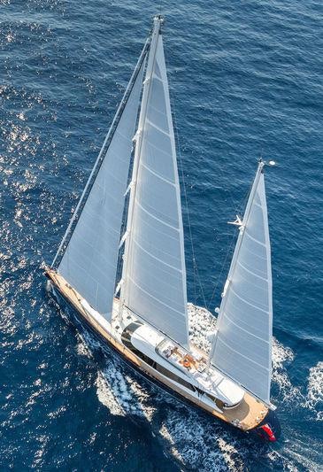 a sailboat on the water aboard Q Yacht for Charter