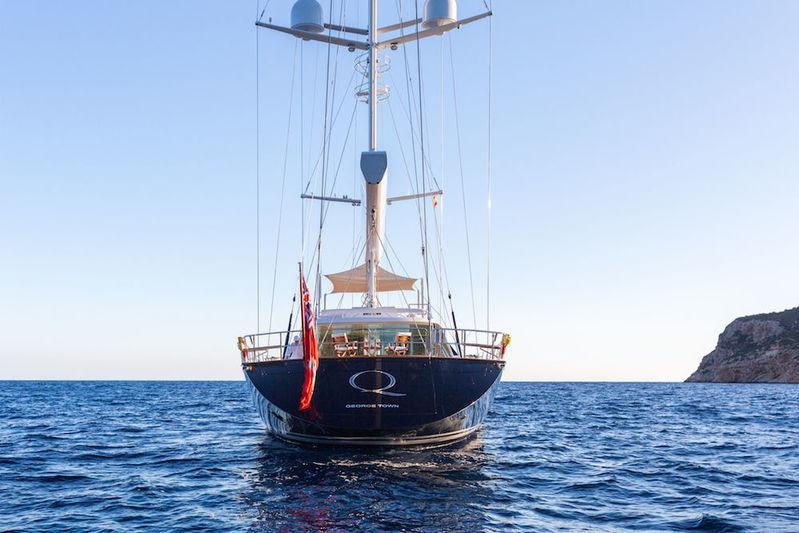 a boat in the water aboard Q Yacht for Charter