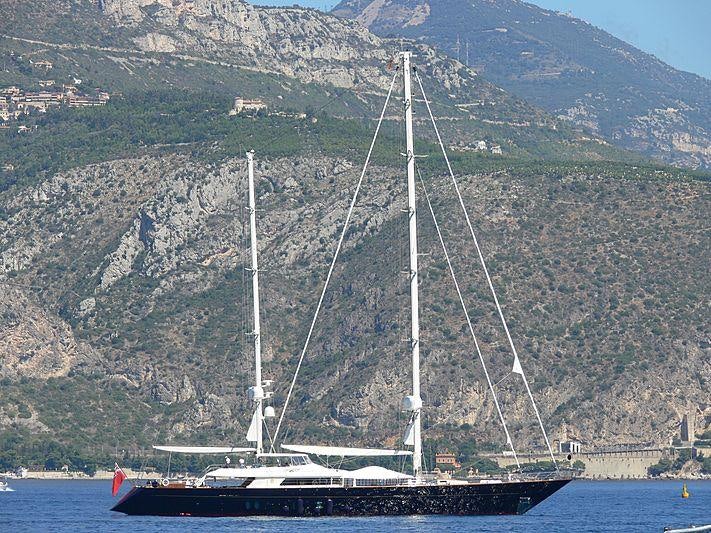 a sailboat on the water aboard LA LUNA Yacht for Charter