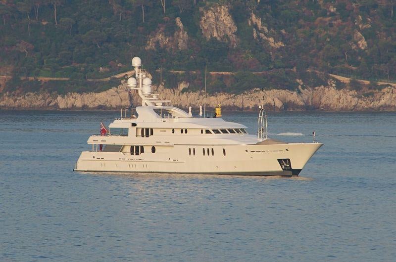 a white boat in the water aboard SEAHORSE Yacht for Charter