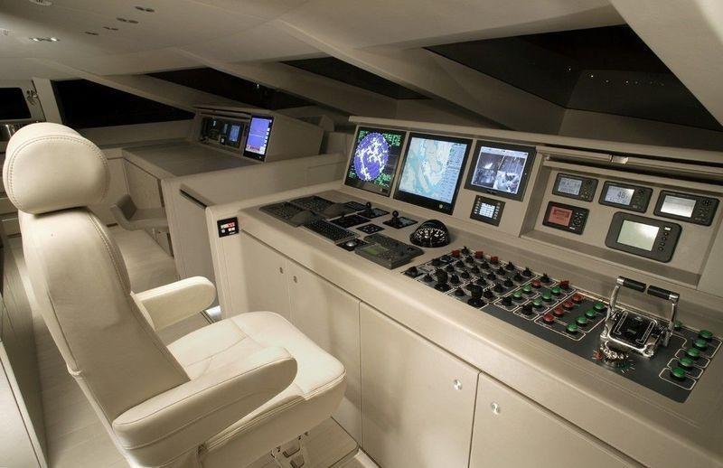 inside of an airplane aboard RED DRAGON Yacht for Charter
