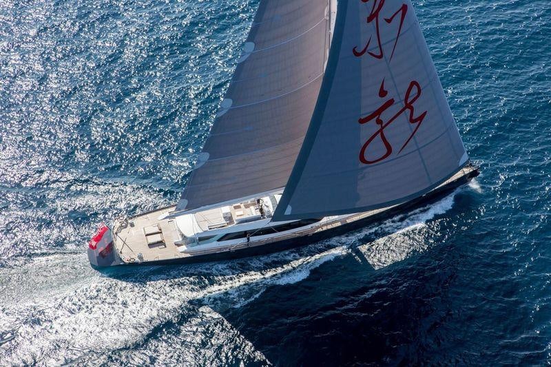 a boat on the water aboard RED DRAGON Yacht for Charter