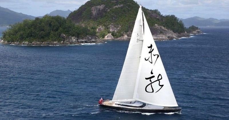 a sailboat on the water aboard RED DRAGON Yacht for Charter