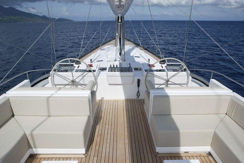 a boat on the water aboard RED DRAGON Yacht for Charter