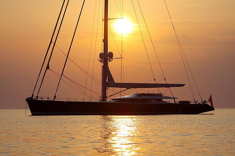a boat on the water aboard PRANA Yacht for Charter