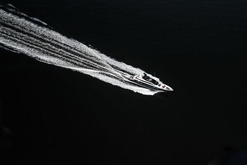a close-up of a spacecraft aboard IRISHA Yacht for Charter