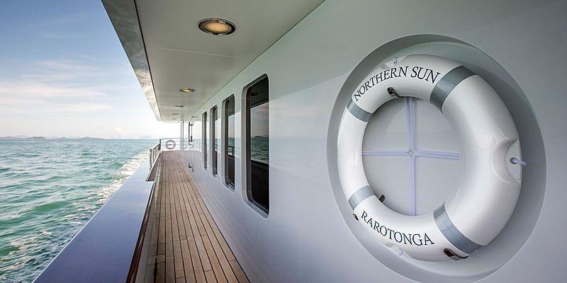 a boat on the water aboard NORTHERN SUN Yacht for Charter