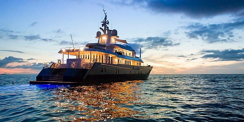 a boat in the water aboard NORTHERN SUN Yacht for Charter