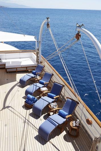 a boat on the water aboard MALAHNE Yacht for Charter