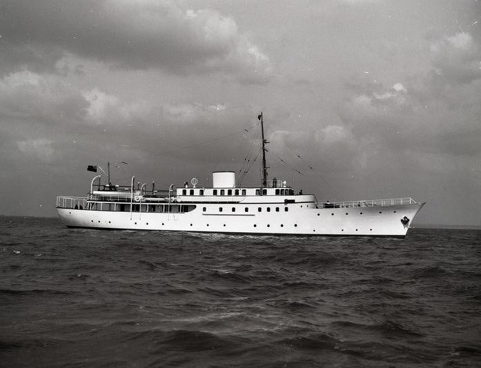 a boat in the water aboard MALAHNE Yacht for Charter
