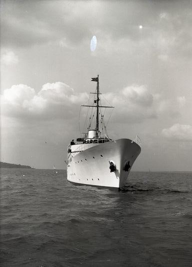 a boat in the water aboard MALAHNE Yacht for Charter