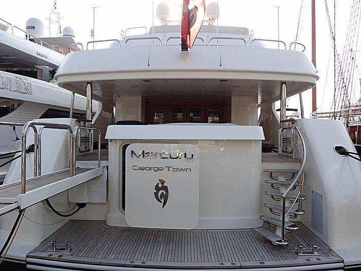 a large white machine aboard MERCURY Yacht for Charter