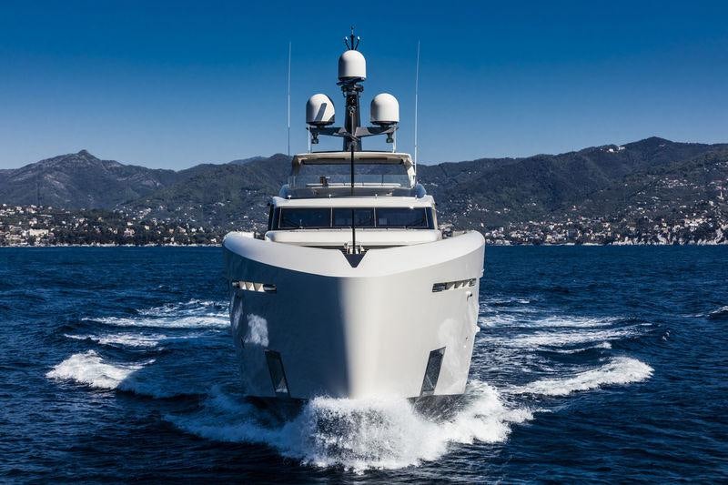 a boat on the water aboard VERTIGE Yacht for Charter