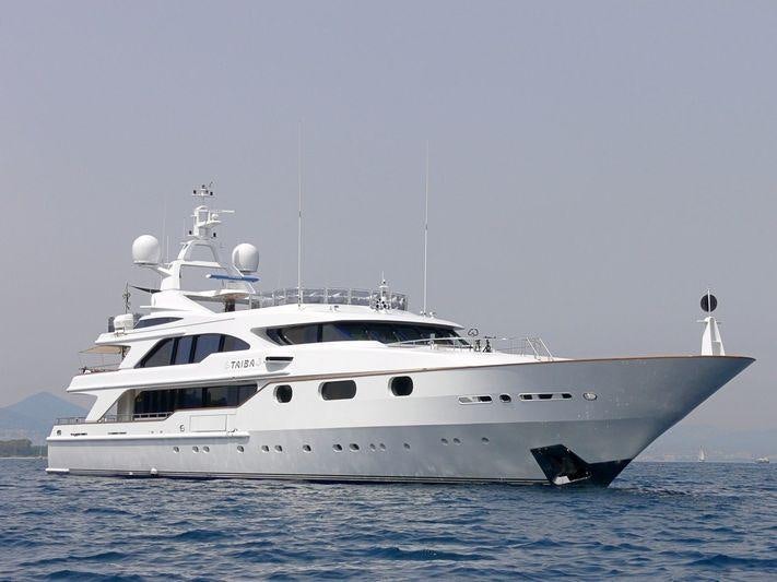 a white yacht in the water aboard AKIRA ONE Yacht for Charter