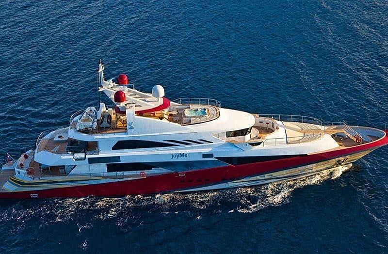 a boat in the water aboard JOY ME Yacht for Charter