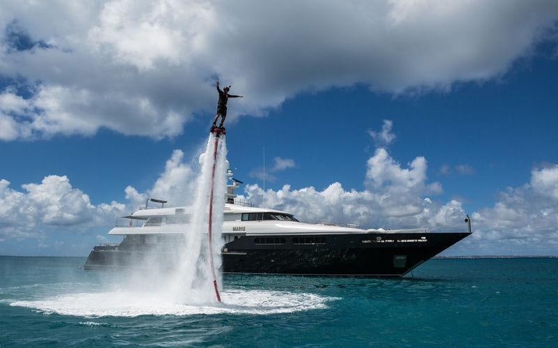 a ship in the water aboard MARIU Yacht for Charter