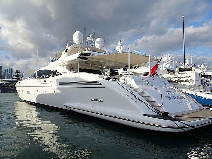 a large white boat aboard (DELETE)INCOGNITO Yacht for Charter