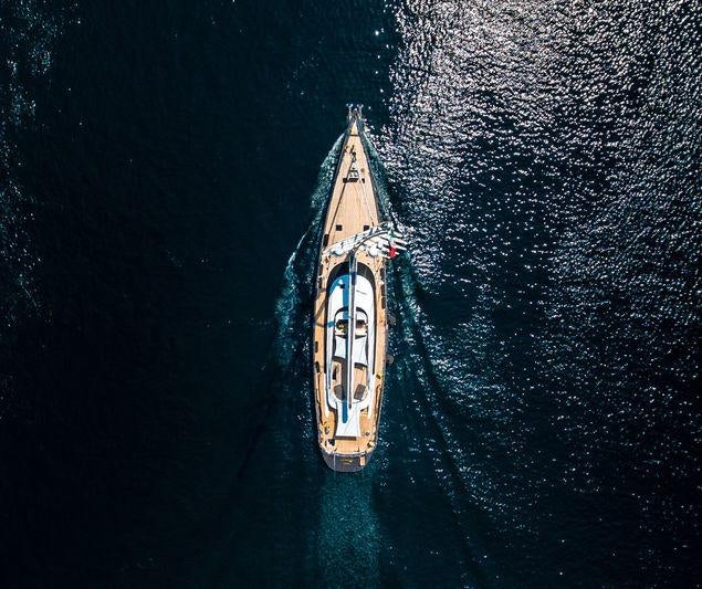 a boat in the water aboard OHANA Yacht for Charter