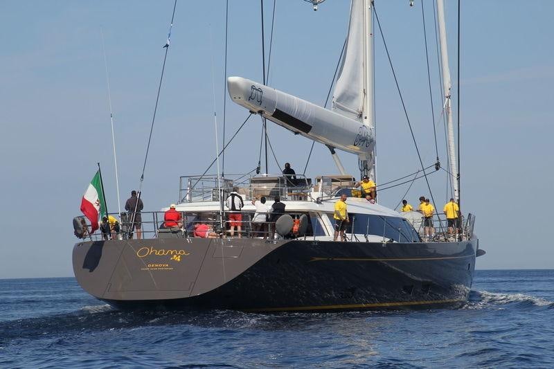 a boat with people on it aboard OHANA Yacht for Charter