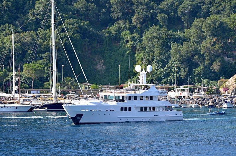 a group of boats in the water aboard R23 Yacht for Charter