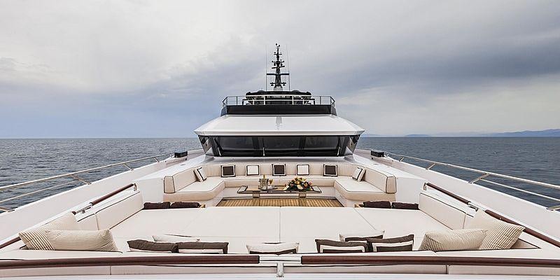 a boat on the water aboard PARILLION Yacht for Charter