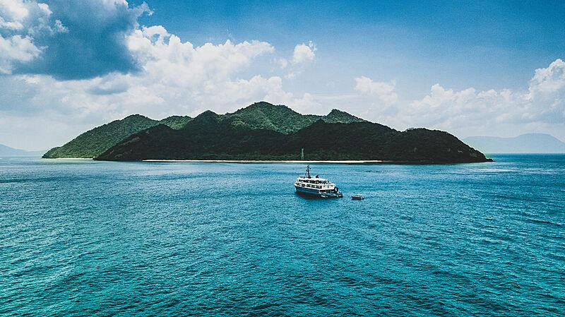 a boat on the water aboard KUDANIL EXPLORER Yacht for Charter