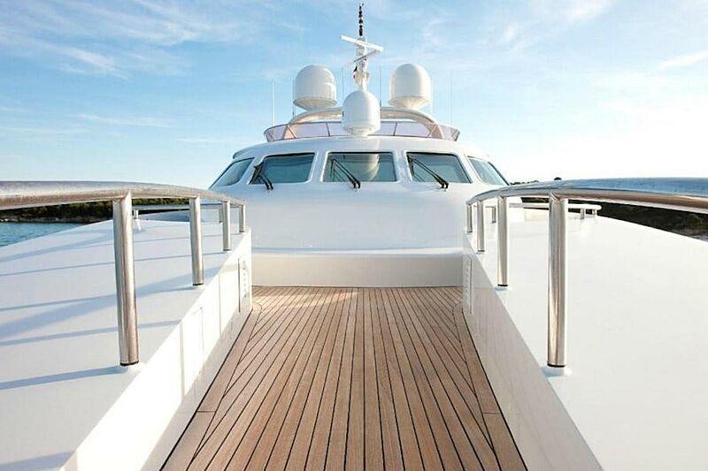a boat on a dock aboard LUISA Yacht for Charter