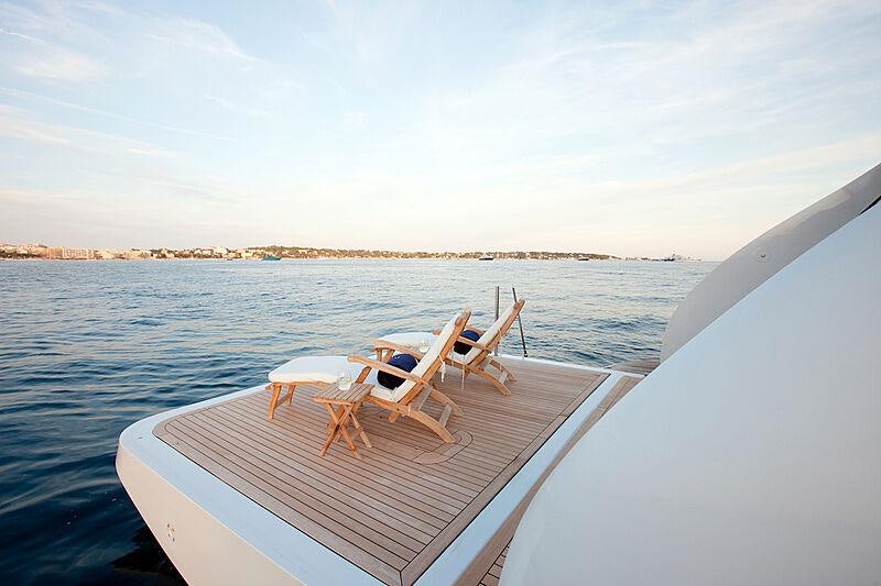 a boat on the water aboard LUISA Yacht for Charter