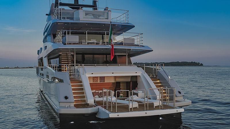 a boat on the water aboard MY MAYVA Yacht for Charter