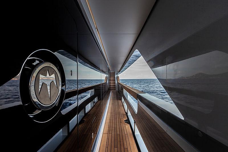 a boat on the water aboard MY MAYVA Yacht for Charter