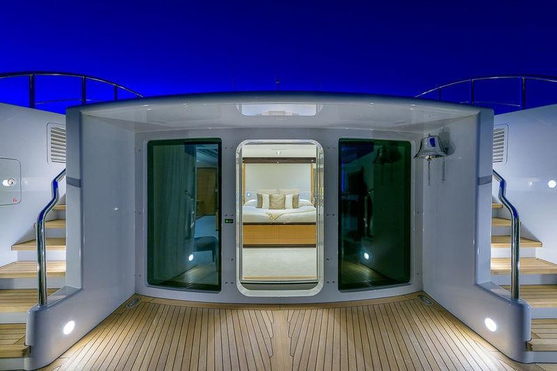 a large white machine aboard AFRICA I Yacht for Charter