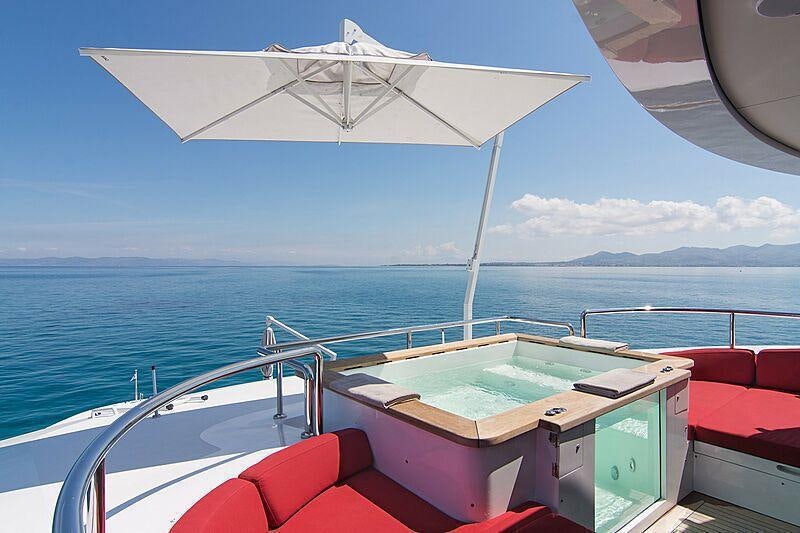 a boat on the water aboard MY EDEN Yacht for Charter