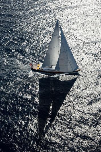 a sailboat on a body of water aboard MARE NOSTRUM Yacht for Charter