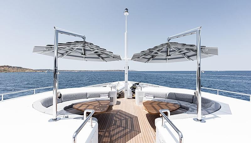 a boat on the water aboard AMADEUS I Yacht for Charter