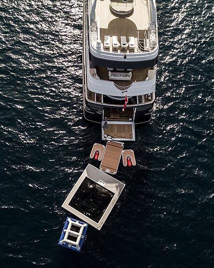 a satellite in space aboard AMADEUS I Yacht for Charter
