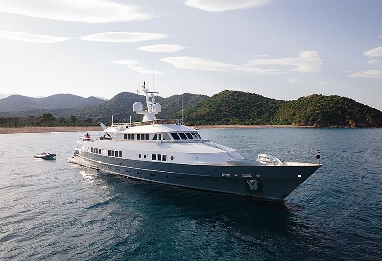 a boat in the water aboard BERZINC Yacht for Charter