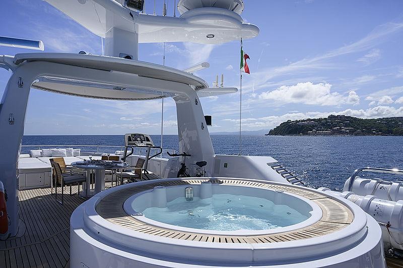 a boat on the water aboard DEEP BLUE II Yacht for Charter