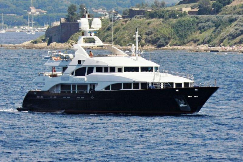 a boat in the water aboard BLUE VISION Yacht for Charter