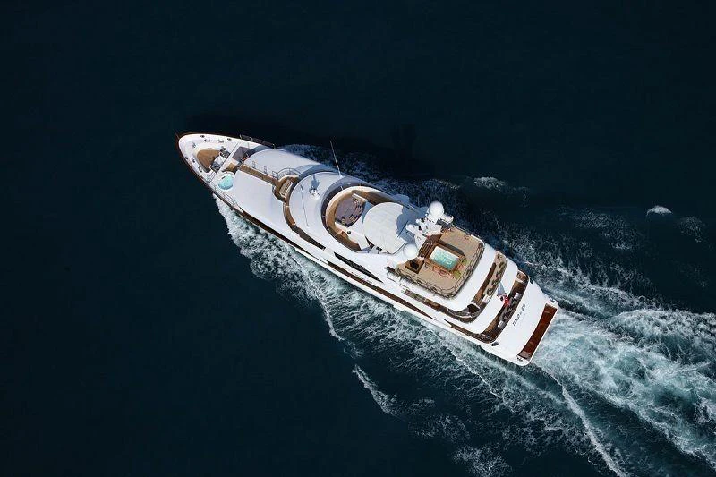 a satellite in space aboard SUR LA MER Yacht for Charter
