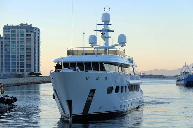 a boat in the water aboard BARON TRENCK Yacht for Charter
