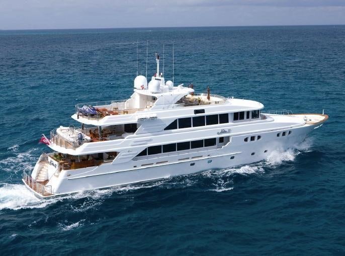 a boat on the water aboard FAR FROM IT Yacht for Charter