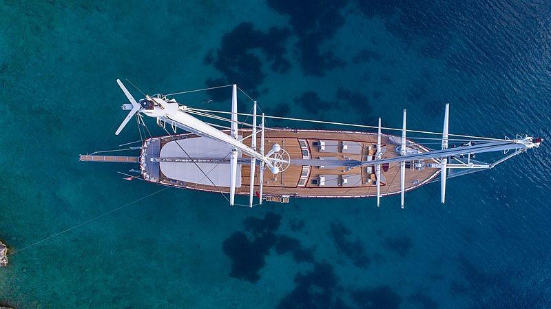 a satellite in space aboard HIC SALTA Yacht for Charter