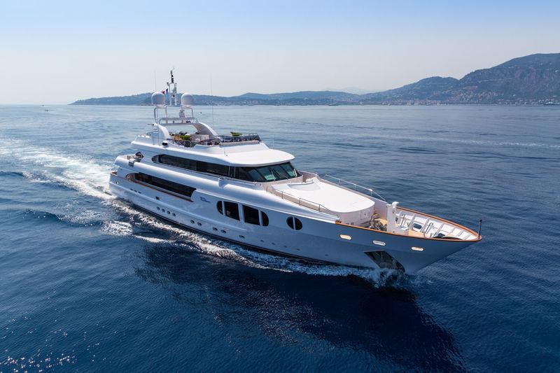 a boat on the water aboard BINA Yacht for Charter
