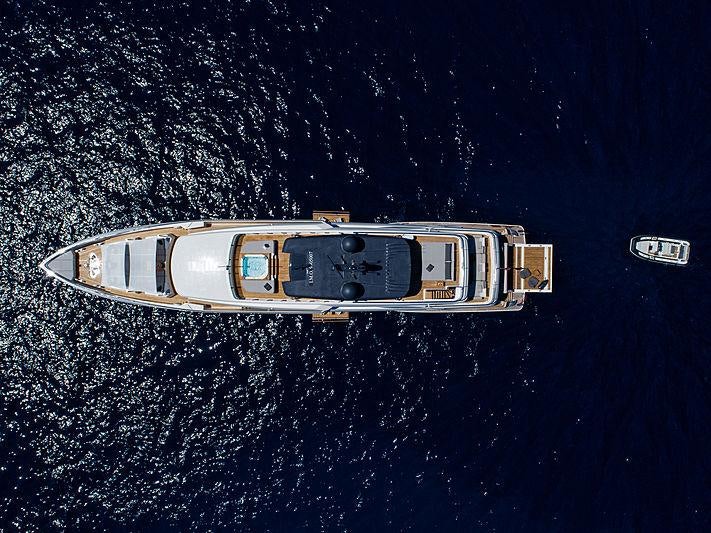 a space ship in space aboard PALOMA Yacht for Charter