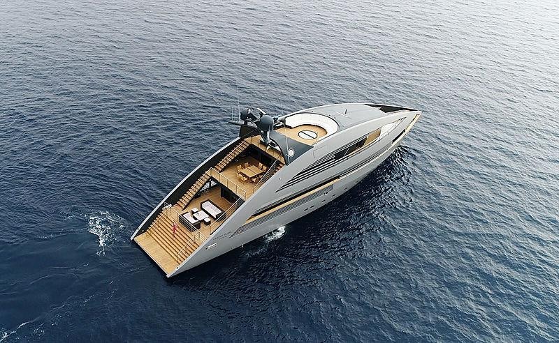 a boat in the water aboard OCEAN PEARL Yacht for Charter